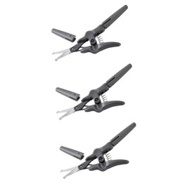 3pcs Mini Eyelash Scissors Grooming Scissors Set for Nose Hair Eyebrow Beard Trimming Stainless Steel Compact Size for Travel