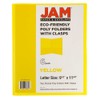 JAM Paper Medium Weight Plastic Presentation Folder with Metal Prong
