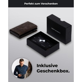 Gentlemen's® Cardholder - Credit Card Holder with Coin Compartment & RFID Protection - Wallet for Men Small - Small Wallet for Men - Wallet with Coin Compartment - Smart Wallet for Cards & Coins, dark