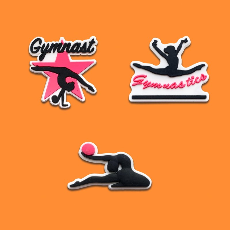 8Pcs Gymnastics Shoe Decoration Charms for Clog, Gymnast Charms Accessories