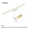 sourcing map Brass Rod, Solid Brass Round Rod, 6 mm