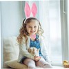 BESPORTBLE Rabbit Ear Headband Pink Plush Party Accessories Lightweight Costume