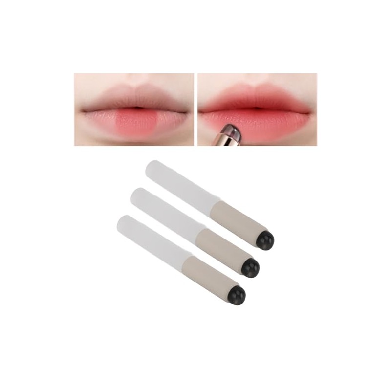 Pincel de Labios de Silicona Transparente, Aplicadores de Lápiz Labial