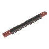 Sealey Ak1412 Socket Retaining Rail With 12 Clips 1/4Sq Drive