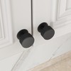 goldenwarm 5 Pack Black Drawer Knobs, Knurled Matte Black Cupboard