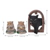 3 Pcs Gopher Ornaments Resin Simulation Animal Cat Gopher Garden
