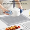 Bloss Placemats Set of 4, Linen Woven Place Mats for