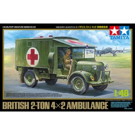 Tamiya 32605 Military Miniature Series No.105 British 2 Ton 4x2 Field Ambulance Plastic Model