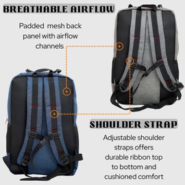 polar ardour 30L Laptop Backpack for Men Women, Waterproof Travel Bag with Rain Cover, College Work Daypack-Multipurpose (black)