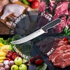 DELFINA Curved Breaking Knife 10 inch W/Sheath & SoftGrip Handle,