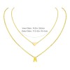 Collar De Corazón Con Inicial Collares Para Mujer