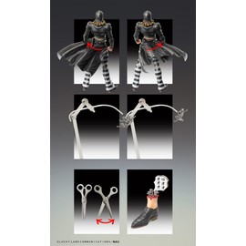 Medicos Super Statue Movable "Jojo's Bizarre Adventure Part 5" "Risotto Neero" Approx. 6.3 inches (160 mm), PVC & ABS & Nylon Pre-Painted Action Figure