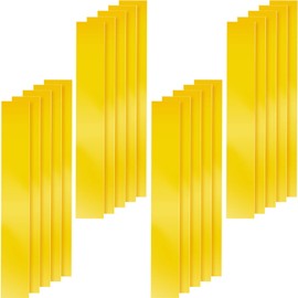 Jecery 20 Pcs Zero Clearance Tape Gap Woodworking Miter Saw Tape Strips 2 x 14 Inch for More Accurate Cuts on Miter Saw PVC Self Adhesive Strips for Positioning Wood Cutting Yellow