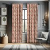 Ambesonne Retro Window Curtains, Sixties and Seventies Style Geometric Round