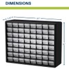 Akro-Mils 64-Drawer Plastic Drawer Storage Cabinet for Garage Organization, Bead