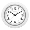 Bulova C4865 Night Vision Lighted Dial Wall Clock, 10", White