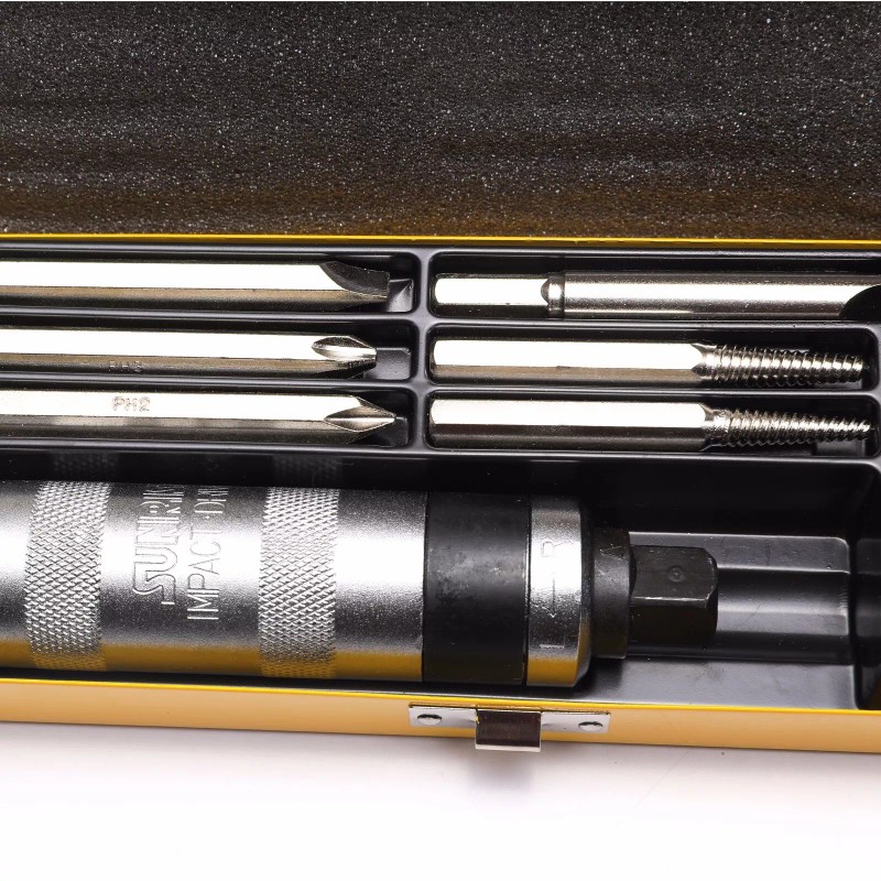 12PCS/Set Impact Screwdriver Kit Heavy Driver Hammer Screw Socket Drive