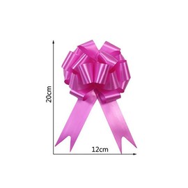 UUYYEO 30 Pcs Large Plastic Pull Bows Gift Wrapping Pull Bows Gift Packaging Ribbon Bows Flower Wrapping Bows Present Box Bows Wedding Basket Bows White