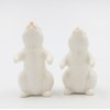 Fine Porcelain Spring Easter Hugging Bunny Rabbit Salt & Pepper