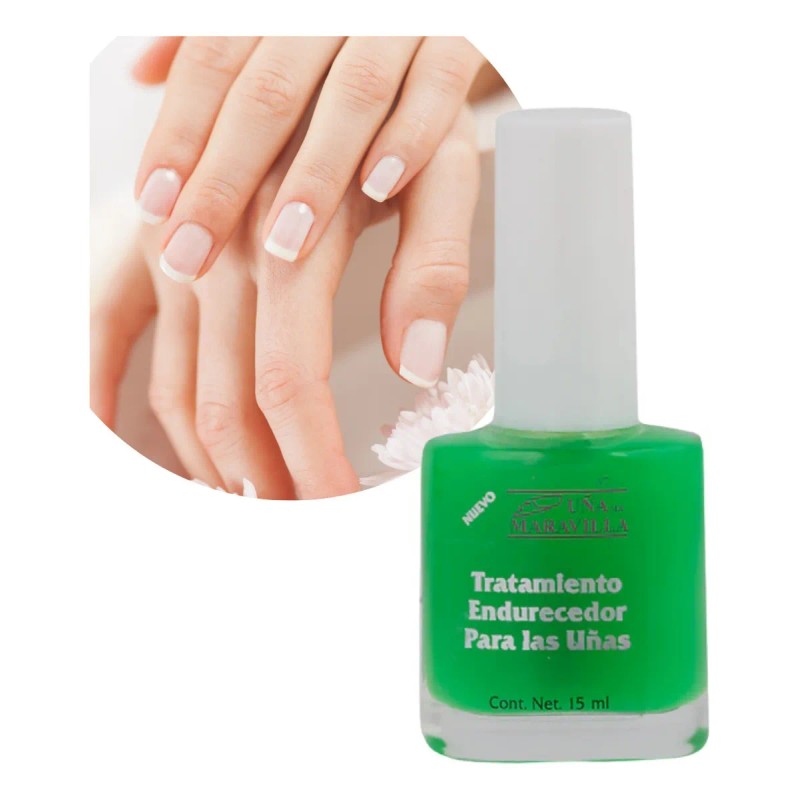 Esmalte Endurecedor Con Ajo Uña Maravilla Tratamiento Uñas Color Transparente