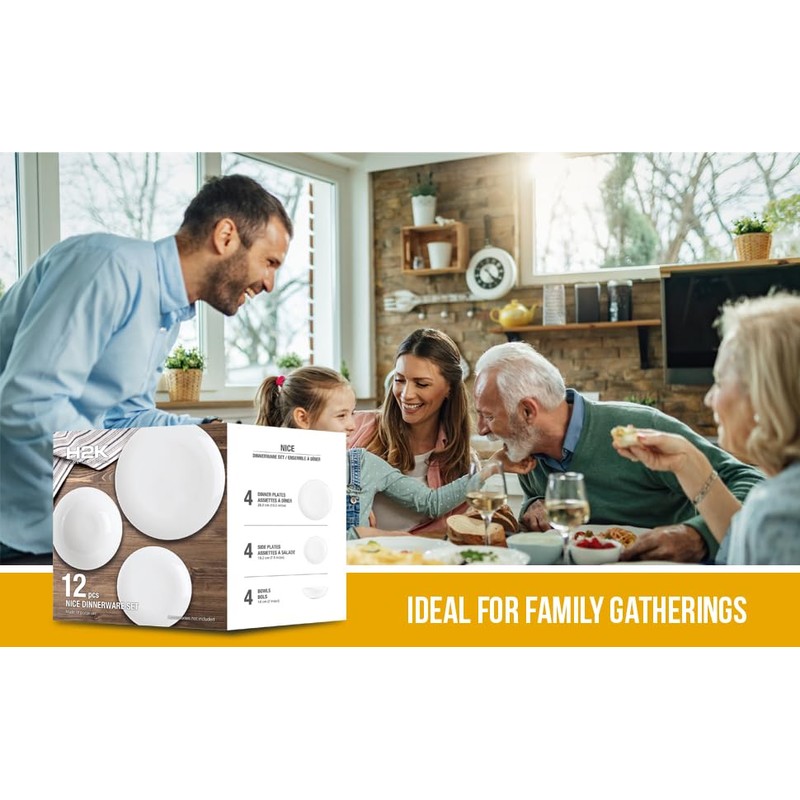 Premium Ceramic Dinnerware Sets. Plates and Bowls Sets. Dish Set.