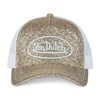 Von Dutch Unisex Adjustable Trucker Cap with Glitter Sequins Gold
