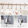 YFFSFDC Curtain Clips, Set of 24, Stainless Steel Curtain Hooks,