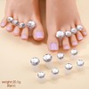 8-Pack Silicone Toe Separators for Perfect Pedicures