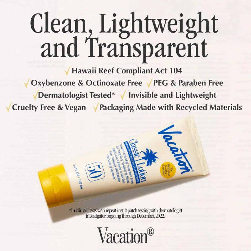 Vacation Loción De Protección Solar Clásica Spf 50 Y Ambient