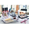 Cosmetic Organiser Set of 2 Elegant with Drawer, Transparent, 18