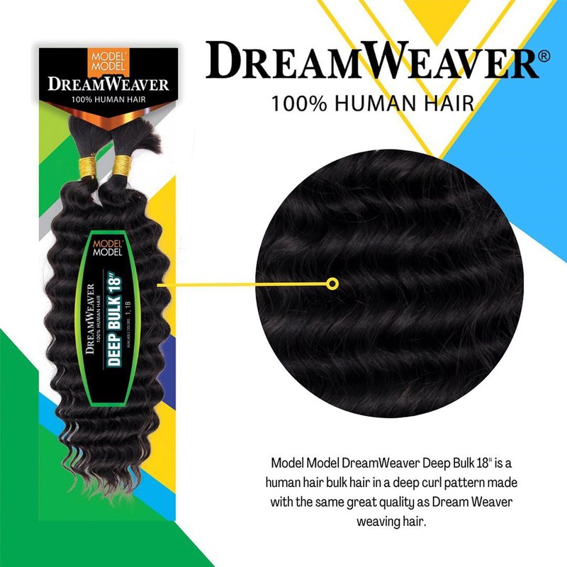 Human Hair Braids ModelModel Dream Weaver Deep Bulk 18 Inch