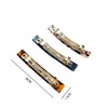 3pcs Large French Design Hair Barrette Clips Pins Grips Smooth