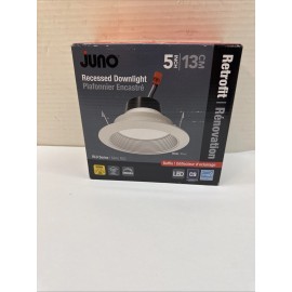 Juno 5RLD 5 in. 3000K 700 Lumens White Integrated LED Recessed Light Trim