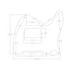 Dopro 8 Holes Humbucker Pickguard for Telecaster USA/Mexican FD Tele
