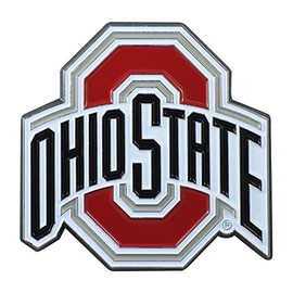 FANMATS 22237 Ohio State Buckeyes 3D Color Metal Emblem, Diecut Team Logo Auto Emblem