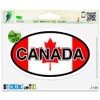 Canada Flag Oval Vinyl Car Bumper Window Sticker 5" x 3"