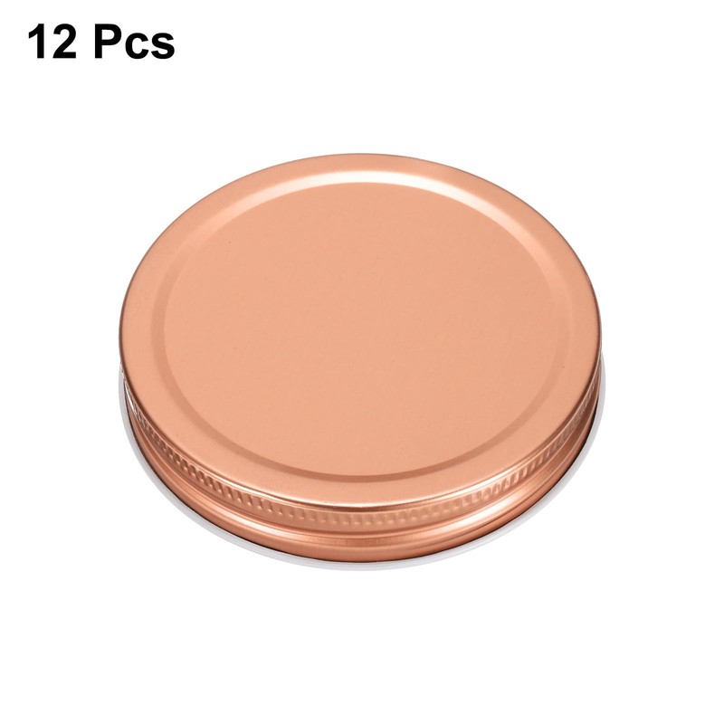 uxcell 12Pcs Wide Mouth Mason Jar Lids, Mason Canning Jar