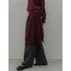 Memoa Memoire Claire Raccoon Merino Wool Shawl Muffler (Burgundy)