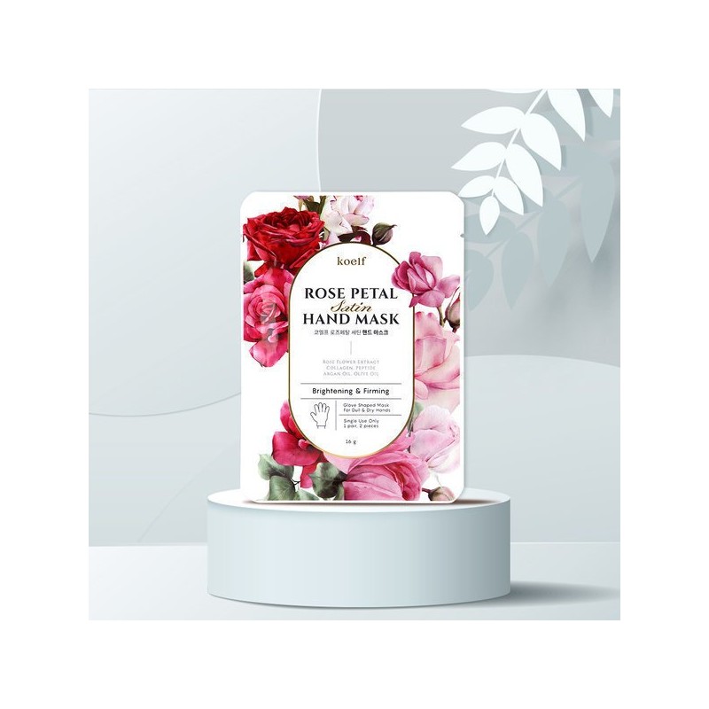 Koelf 로즈페탈 새틴 핸드 마스크 Rose Petal Satin Hand Mask