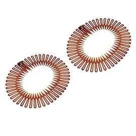 Mytoptrendz® 2 pcs Stretch Comb Headbands Men's Women Stretchy Sports Hairband Tooth Comb Hair Bands (Brown)