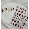 2 Sheets Cute 3D Sanitary Pad Nail Art Stickers (Dark