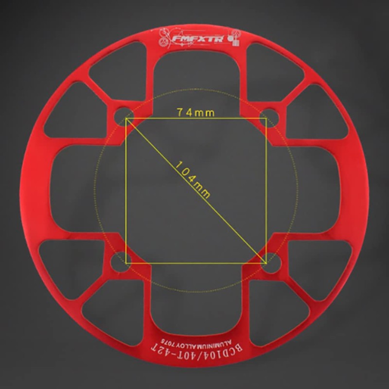 ANCLLO Mountain Bike Chainring Guard, Aluminum Alloy Easy Install Tooth