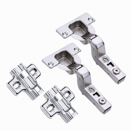 HAFELE 95 Degree Inset Hinges 40mm with Hydraulic Damper for Kitchen Cabinet Cupboard Wardrobe Heavy Thick Door Soft Closing Hinge Cushioning Buffering Germany Brand Pack of 2