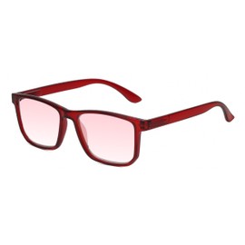 Calabria R861 FL 41 Reading Glasses 3.25 Red Crystal Unisex Fluorescent Light Sensitivity Indoor Outdoor Photophobia Readers