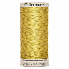Gütermann Quilting Handfaden gewachst 200 m 0758, Yellow
