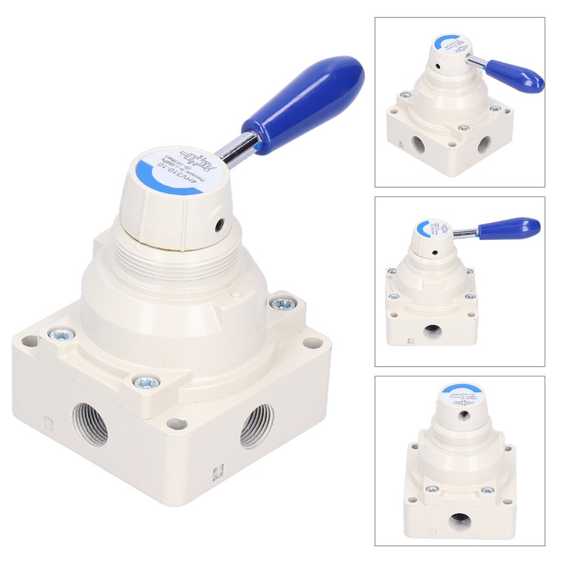 Air Hand Valve Pneumatic Rotary Lever Flow Control 3 Position