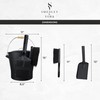 Smedley & York Black Ash Bucket with Lid, Complete Fireplace