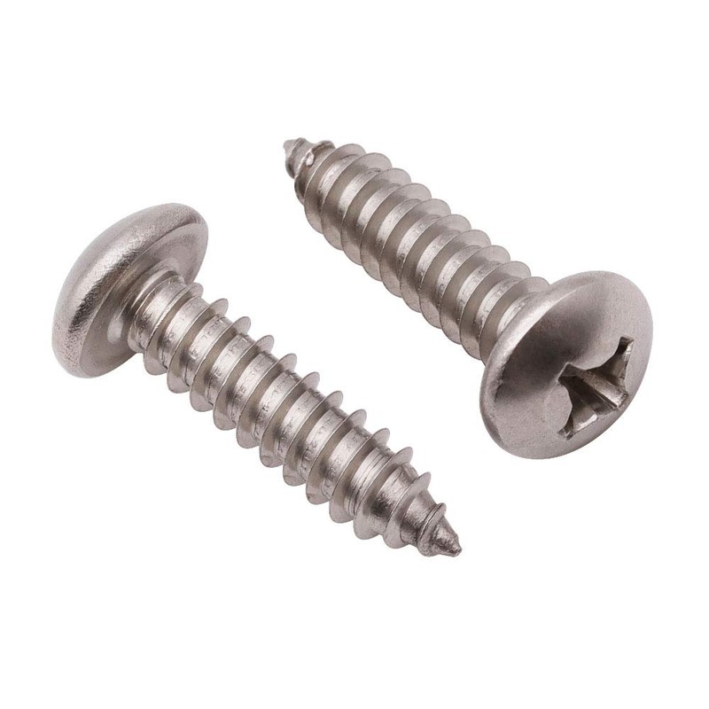 #8 x 1/2" (100 Pack) Stainless Steel Phillips Pan Head