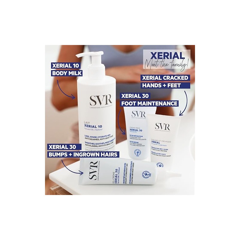 SVR Xerial Crema de Pies y Manos para Piel Seca,