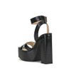 Jessica Simpson Women's Beasley Platform Sandal Heeled, Black, 10